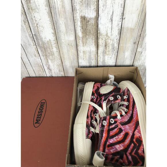 MISSONI Converse Chuck Taylor Star High Top Pink Black 154441C 4.5/ 6.5 RARE NEW - Picture 2 of 12